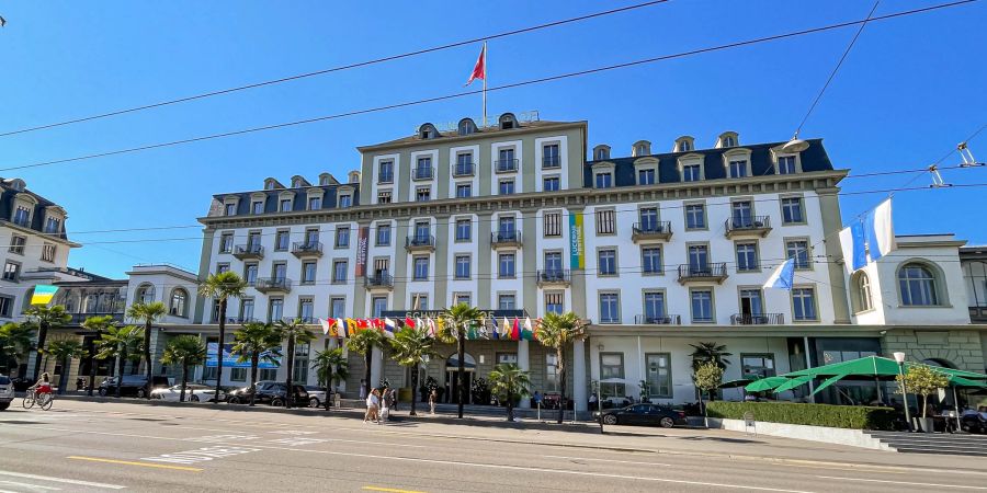 Der Schweizerhof in der Stadt Luzern.