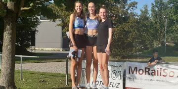 Laufental Thierstein Athletics beim Nationales Sprungmeeting 2023.