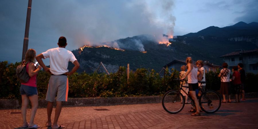 Waldbrand in Norditalien