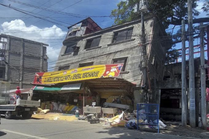 Das Erdbeben auf den Philippinen zerstörte ganze Häuser. Philippinen Erdbeben