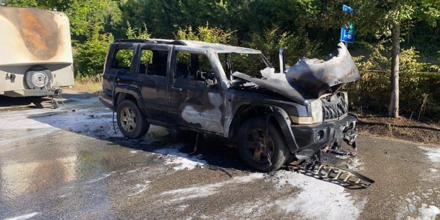 Autobrand in Schaffhausen