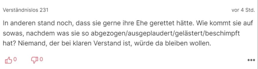 Dieser Leser freut sich für Iris Klein.