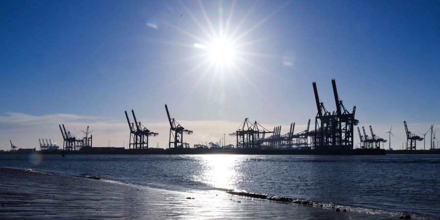 Containerterminals im Hamburger Hafen.