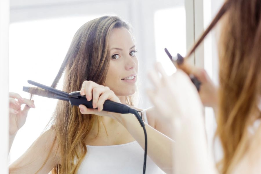 Haare Styling Lockenstab Glätteisen