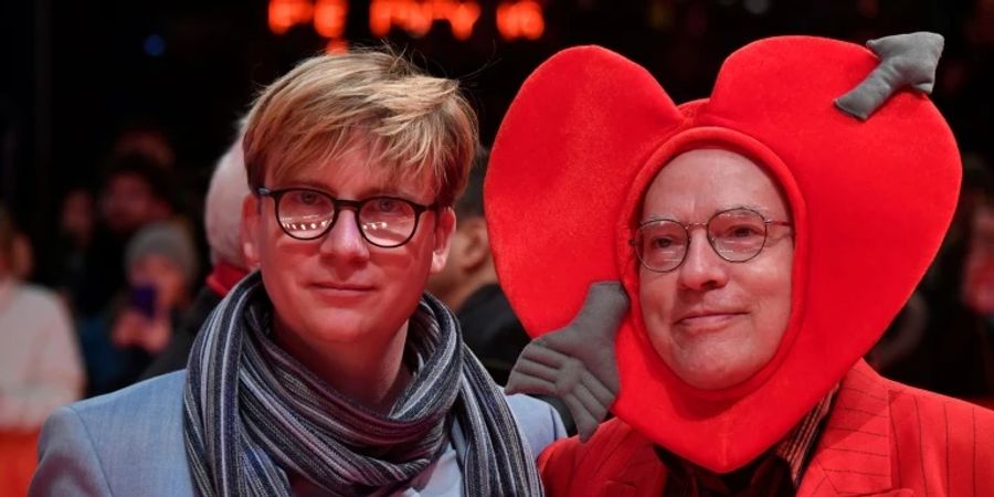 Rosa von Praunheim (rechts) mit Partner Oliver Sechting