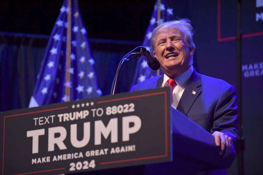 Donald Trump bei einer Wahlkampfveranstaltung in Davenport, Iowa.