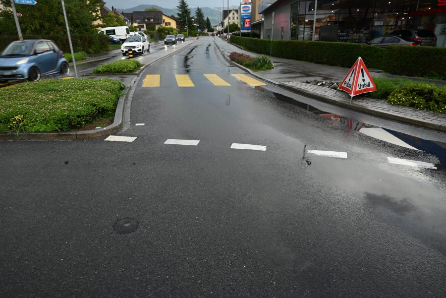 Die Unfallstelle in Schmerikon