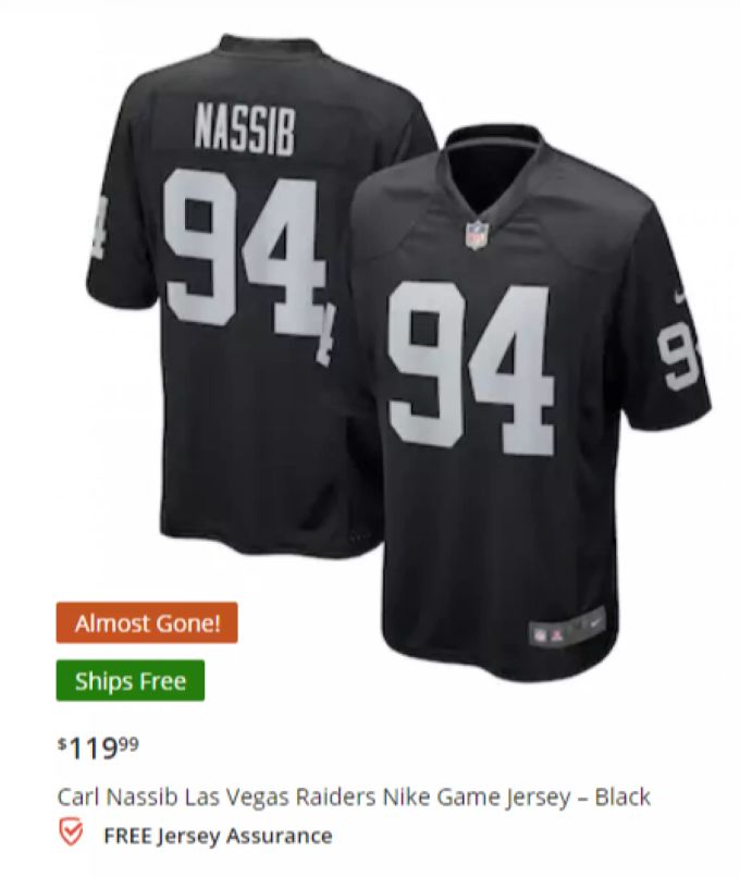 «Fast ausverkauft»: Das Trikot von Nassib, dem ersten offen schwulen Spieler der NFL, wird häufig bestellt. NFL