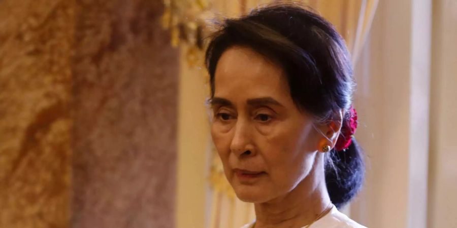 Myanmars De-facto-Regierungschefin Aung San Suu Kyi.