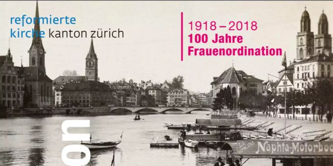 Mit diesem Plakat wird über 100 Jahre Frauenordination informiert. Mit diesem Plakat wird über 100 Jahre Frauenordination informiert.