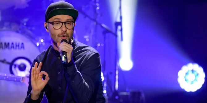 Mark Forster tritt im ZDF auf.