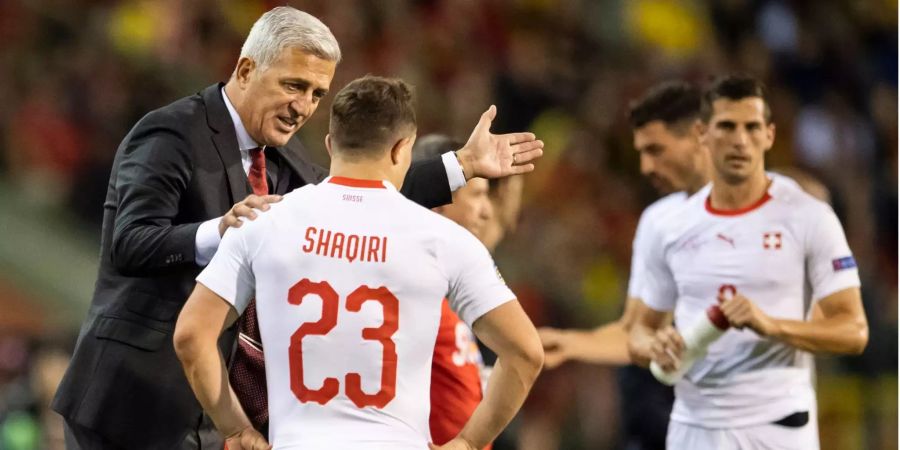 Vladimir Petkovic feilt an den taktischen Aufgaben von Xherdan Shaqiri im Hinspiel gegen Belgien.