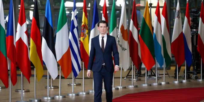 Sebastian Kurz kommt am EU-Gipfel in Brüssel an. Sebastian Kurz kommt am EU-Gipfel in Brüssel an.