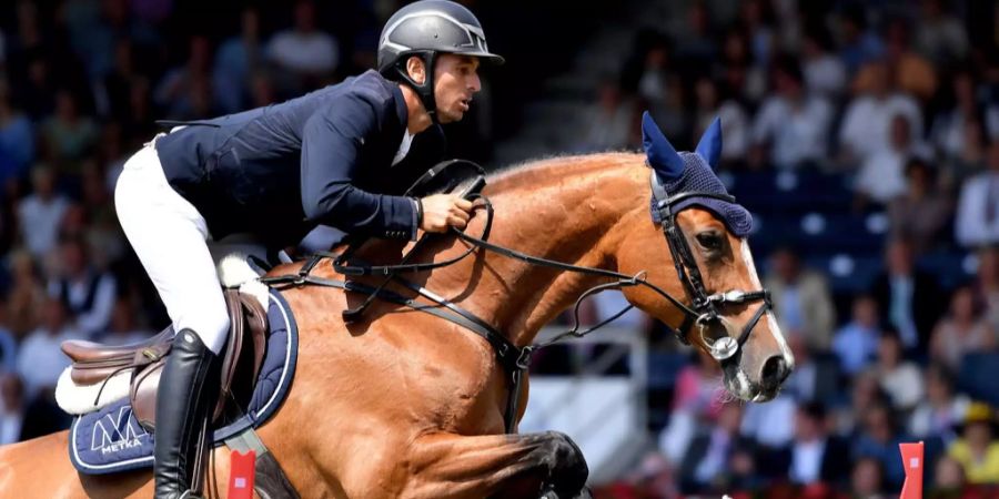 Steve Guerdat auf Bianca am Rolex Grand Prix in Aachen (D).