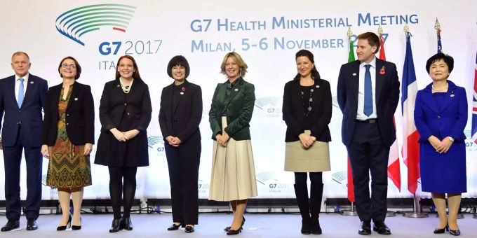 Am 05.11.2017 fand das Treffen der G7-Gesundheitsminister in Mailand (Italien) statt. Am 05.11.2017 fand das Treffen der G7-Gesundheitsminister in Mailand (Italien) statt.