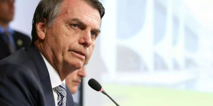 Jair Bolsonaro während einer Kabinettssitzung am Donnerstag