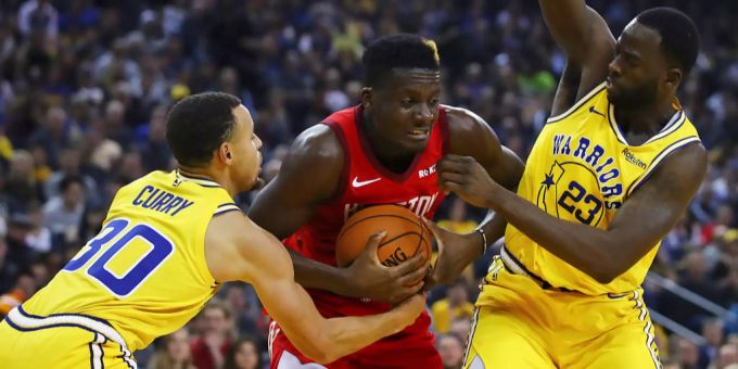 Clint Capela im Spiel gegen die Golden State Warriors. Clint Capela
