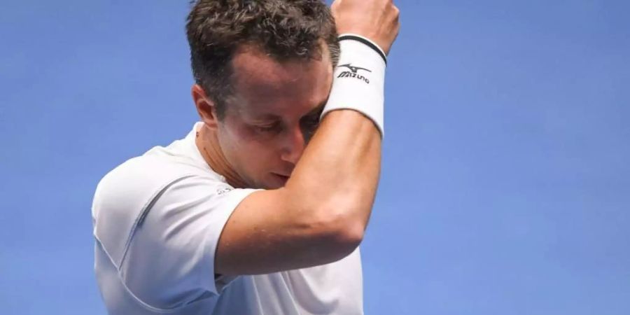 Philipp Kohlschreiber unterlag in Montpellier Radu Albot aus Moldau. Foto: Arne Dedert