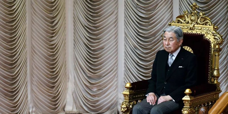 Kaiser Akihito wird 85 Jahre alt.