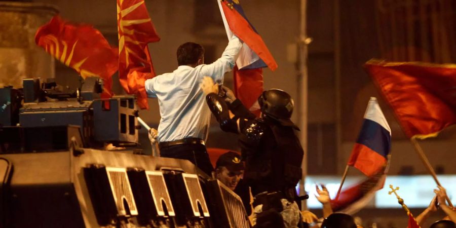 Gewaltsame Demonstrationen in Skopje (MAZ) wegen Namenskompromiss