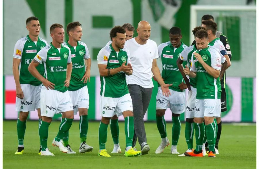 Peter Zeidlers Anweisungen kommen beim FC St. Gallen noch nicht richtig an.