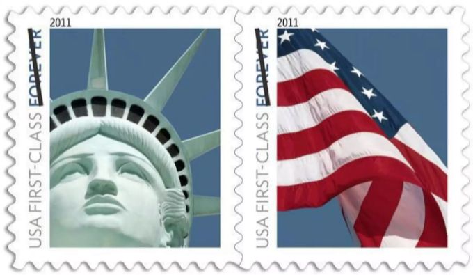 Die Marke, die der US-Post ein Vermögen kostete. Die Marke, die der US-Post ein Vermögen kostete.