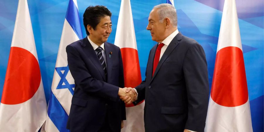 Japans Ministerpräsident Shinzo Abe ist zu Besuch in Jerusalem.