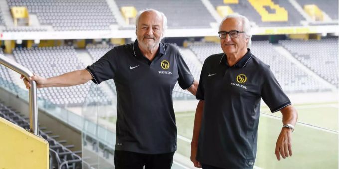 Andy Rihs (†75) mit seinem Bruder Hans-Ueli im Jahr 2016. YB