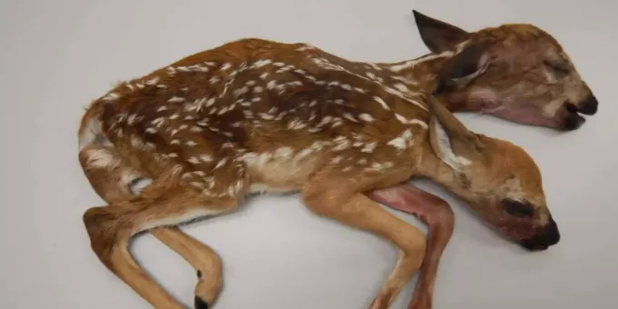 Pilzsammler Entdeckt Bambi Mit Zwei Kopfen In Den Usa