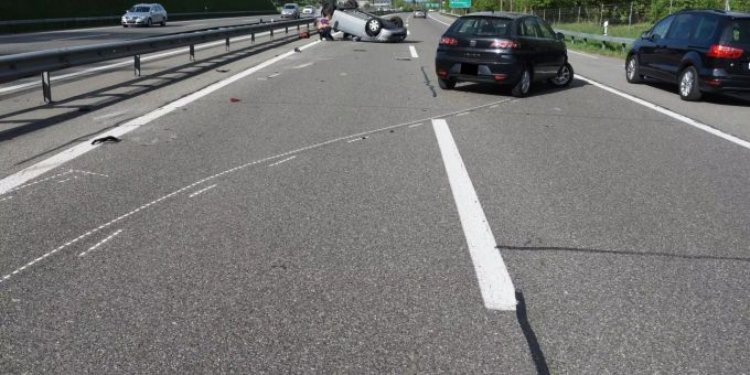 Kirchberg - Unfall mit zwei beteiligten Autos