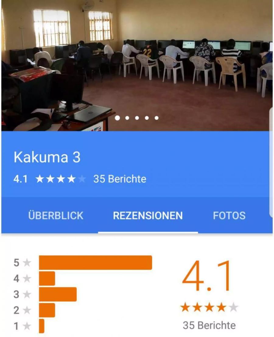 Das kenianische Kakuma beheerbergt über 180'000 Menschen. Trotzdem schneidet es mit 4,1 relativ gut ab.