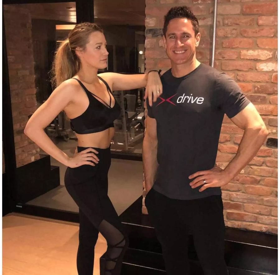 Blake Lively mit ihrem Fitness-Guru Don Saladino