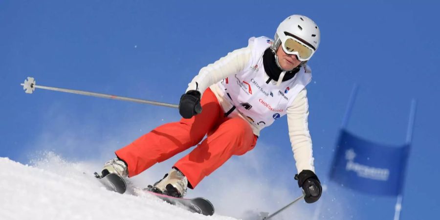 Andrea Gmür als schnellste Frau brauchte 59,35 Sekunden.