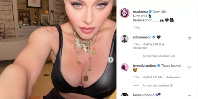 Sängerin Madonna zeigt sich gerne mal freizügig. Madonna
