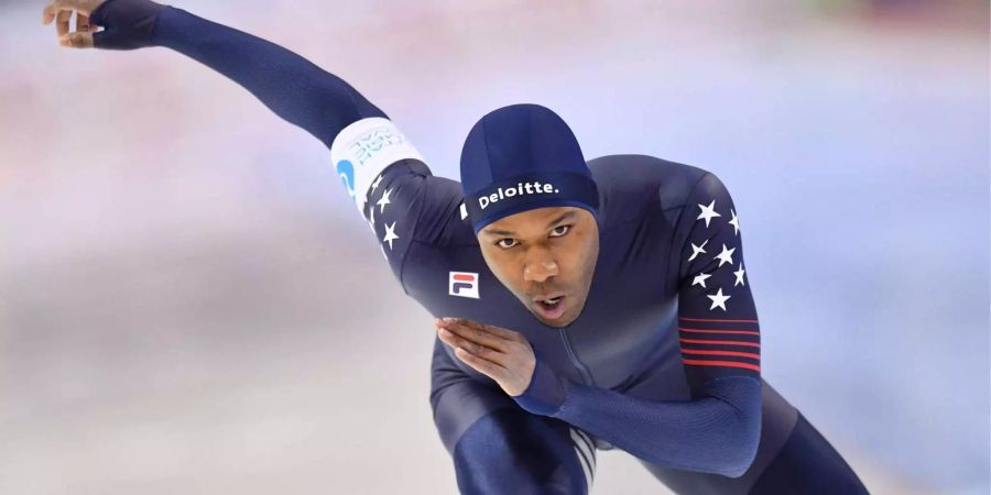 Eisschnellläufer Shani Davis gehört zu den Favoriten auf eine weitere Olympia-Medaille.