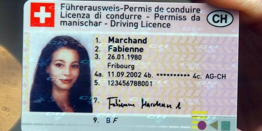 Der Führerschein von Fabienne Marchand.