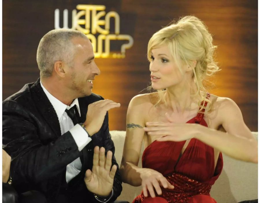 Ihre Ehe hielt nicht stand: Eros Ramazzotti und Moderatorin Michelle Hunziker am Samstagabend, 23. Januar 2010, während der Sendung «Wetten dass..?» in Friedrichshafen.