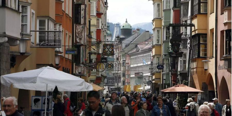 Blick auf die Innsbrucker Altstadt.