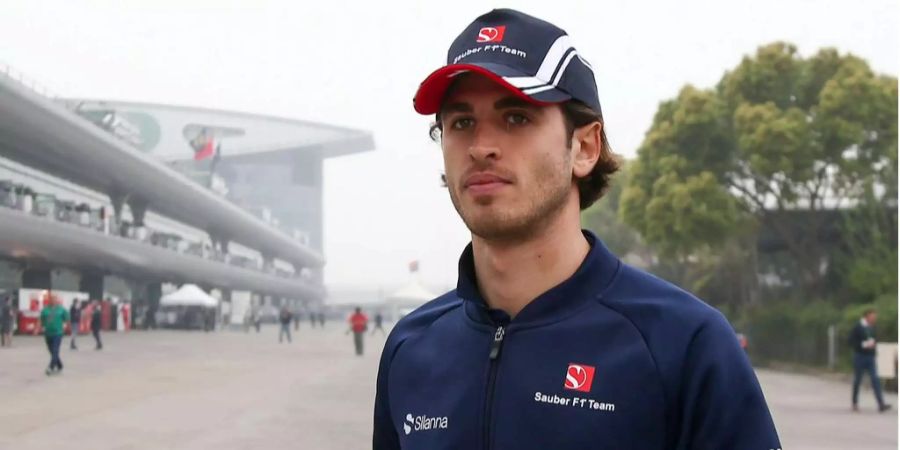 Antonio Giovinazzi bei einem GP als Testfahrer mit Sauber im Jahre 2017.