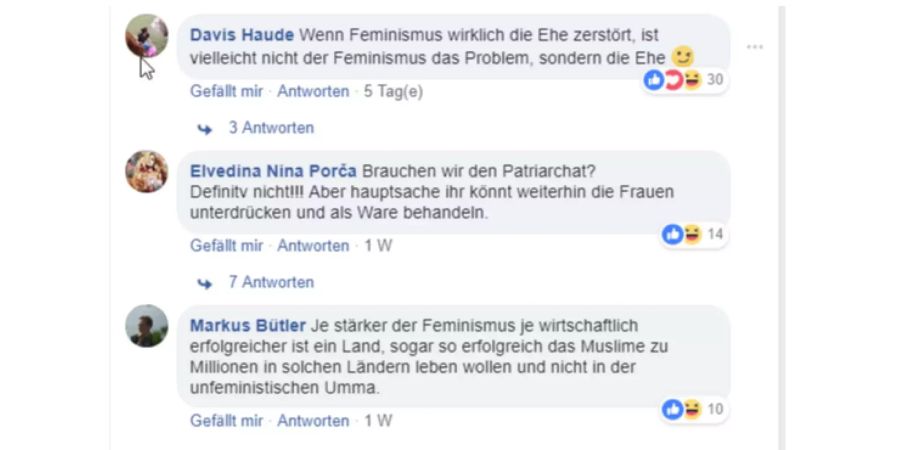 Die Kommentare auf den IZRS-Post sprechen eine klare Sprache.