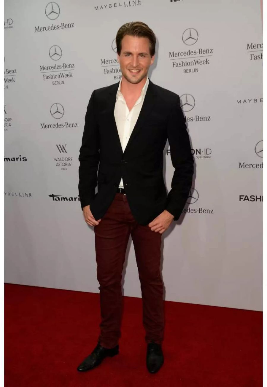 Alexander Klaws an der Modeschau von Designer Guido Maria Kretschmer 2014 in Berlin.