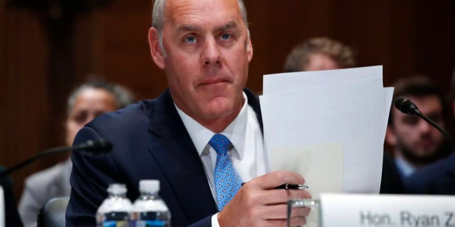 Der Innenminster der USA, Ryan Zinke.