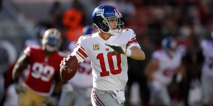 Wie schlecht sind die Giants in dieser Saison? Grottenschlecht! Das Team von QB Eli Manning verliert sogar gegen die bisher sieglosen 49ers und kommt damit auf eine 1-8 Bilanz. Von einer «gelaufenen Saison» zu sprechen, ist eine Untertreibung.