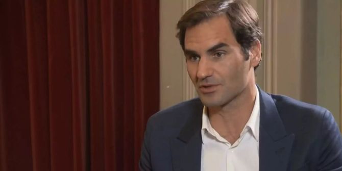 Roger Federer spricht im Interview mit «RTS».