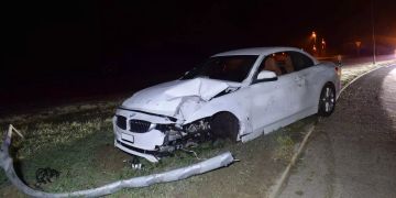 Das Unfalfahrzeug in Hochdorf.