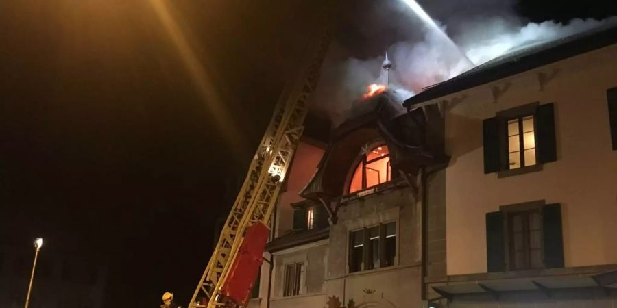 Wohnungsbrand in Oron VD