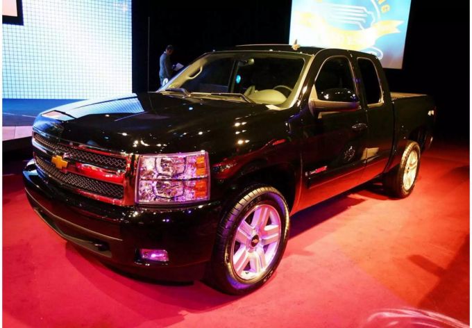 Ein Chevy Silverado – diesen Ami-Schlitten fuhr Thomas. Chevy Silverado