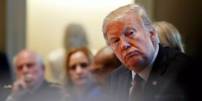 Donald Trump steht einmal mehr vor Gericht. Donald Trump, Präsident USA.