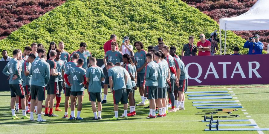 Der FC Bayern München in Doha.