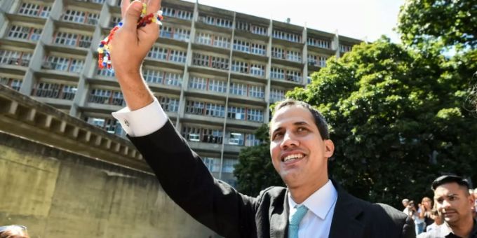 Oppositionsführer Juan Guaidó in Caracas Oppositionsführer Juan Guaidó in Caracas